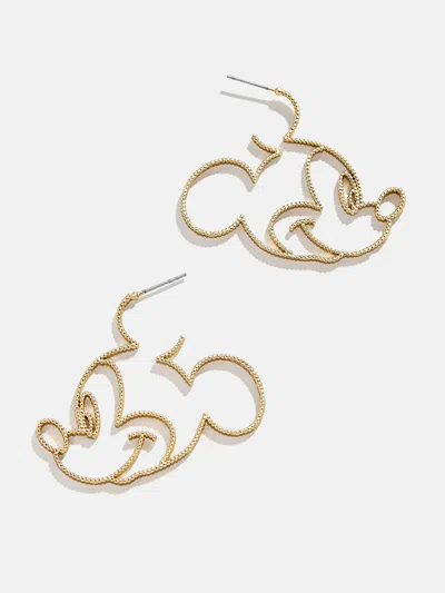 Baublebar Mickey Mouse Disney Outline Earrings In Yellow