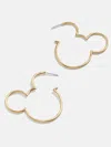 Baublebar Mickey Mouse Disney Outline Hoop Earrings In Gold