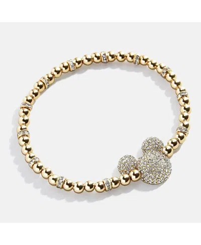 Baublebar Mickey Mouse Pave Head Pisa Bracelet In Gold