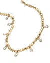 Baublebar Mila Pisa Teardrop Station Necklace In Gold