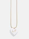 Baublebar Millie Bubble Heart Custom Initial Necklace