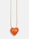 Baublebar Millie Bubble Heart Custom Initial Necklace In Gray