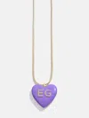 Baublebar Millie Bubble Heart Custom Initial Necklace In Brown