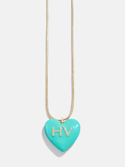 Baublebar Millie Bubble Heart Custom Initial Necklace In Red