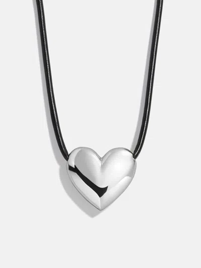 Baublebar Millie Bubble Heart Paracord Necklace In Black