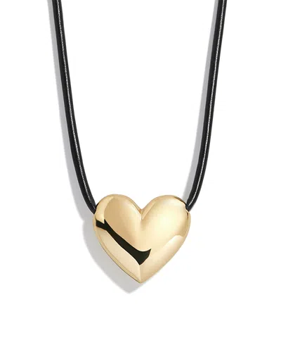 Baublebar Millie Bubble Heart Paracord Necklace In Black
