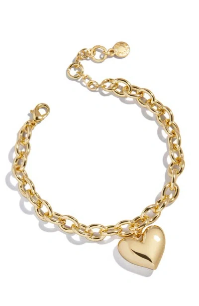 Baublebar Millie Heart Charm Bracelet In Gold