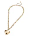 Baublebar Millie Heart Pendant Necklace, 21-24 In Gold