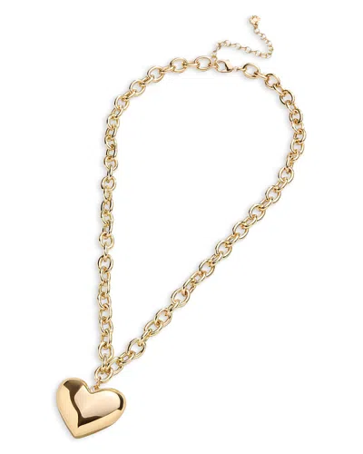 Baublebar Millie Heart Pendant Necklace, 21-24 In Gold