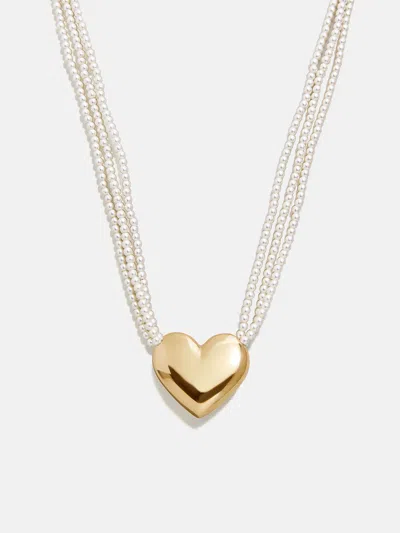 Baublebar Millie Kids' Bubble Heart Necklace In Brown