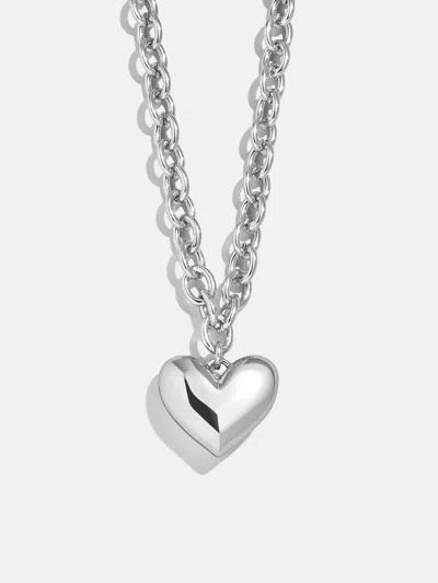 Baublebar Millie Mini Bubble Heart Necklace In Silver