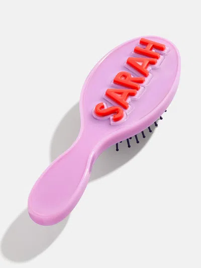 Baublebar Mini Block Font Custom Hair Brush In Pink