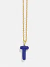 Baublebar Mini Bubble Initial Enamel Necklace In Gold