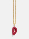 Baublebar Mini Bubble Initial Enamel Necklace In Gold