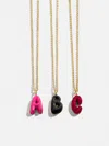 Baublebar Mini Bubble Initial Enamel Necklace In Gold