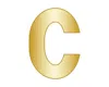 Baublebar Mini C In Gold