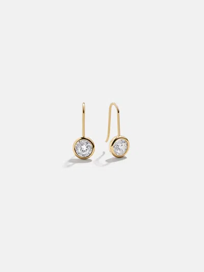 Baublebar Mini Fallon 18k Gold Bezel Earrings