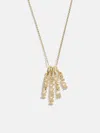 Baublebar Mini Gold Block Cluster Custom Nameplate Necklace In Gold