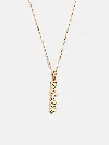 Baublebar Mini Gold Script Cluster Custom Nameplate Necklace In Gold