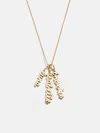 Baublebar Mini Gold Script Cluster Custom Nameplate Necklace