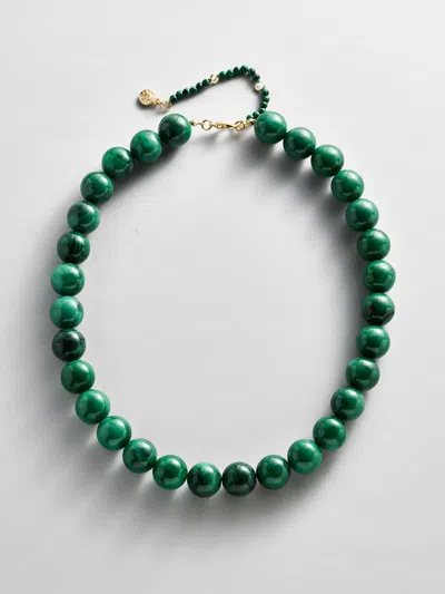 Baublebar Mini Jane Beaded Necklace In Green