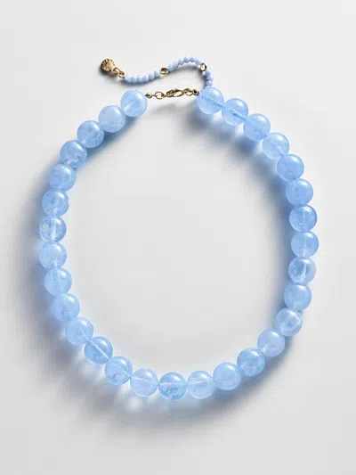 Baublebar Mini Jane Beaded Necklace In Purple