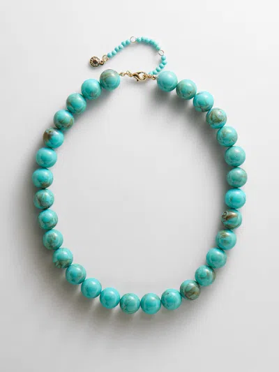 Baublebar Mini Jane Beaded Necklace In Green