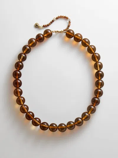 Baublebar Mini Jane Beaded Necklace In Metallic