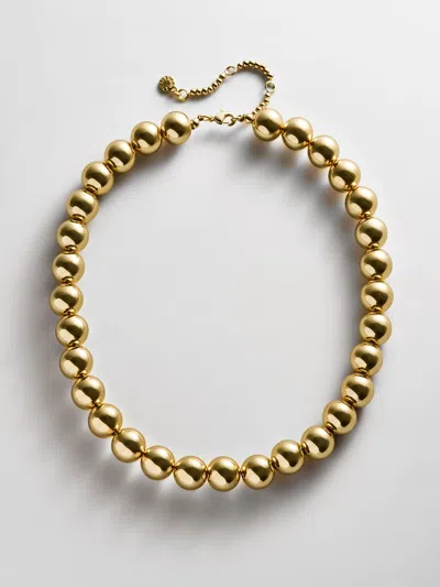 Baublebar Mini Jane Beaded Necklace In Gold