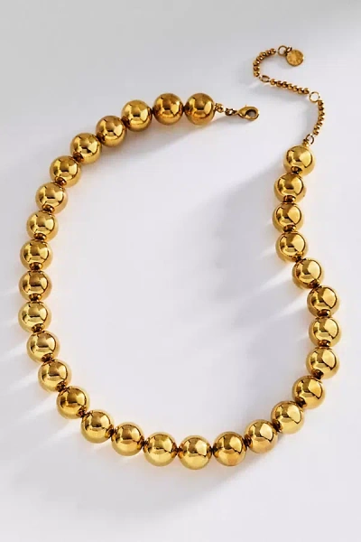 Baublebar Mini Jane Beaded Necklace In Gold