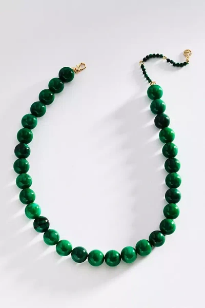 Baublebar Mini Jane Beaded Necklace In Green