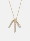 Baublebar Mini Pave Block Cluster Custom Nameplate Necklace In Gold