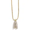 Baublebar Mini Pavé Bubble Initial Necklace In Gold A