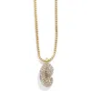 Baublebar Mini Pavé Bubble Initial Necklace In Gold C