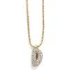 Baublebar Mini Pavé Bubble Initial Necklace In Gold D