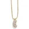 Baublebar Mini Pavé Bubble Initial Necklace In Gold E
