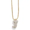 Baublebar Mini Pavé Bubble Initial Necklace In Gold J
