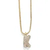 Baublebar Mini Pavé Bubble Initial Necklace In Gold K