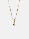 Baublebar Mini Pavé Script Cluster Custom Nameplate Necklace In Gold