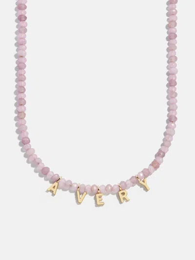 Baublebar Mini Semi-precious Custom Necklace In Gold