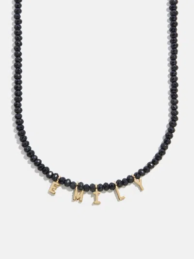 Baublebar Mini Semi-precious Custom Necklace In Black