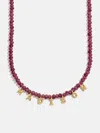 Baublebar Mini Semi-precious Custom Necklace In Burgundy