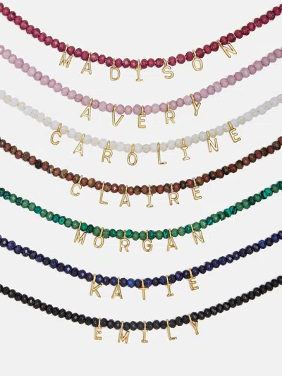 Baublebar Mini Semi-precious Custom Necklace In Burgundy