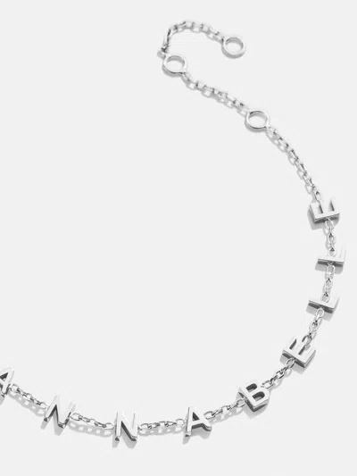 Baublebar Mini Sterling Silver Spaced Letter Custom Bracelet