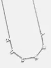 Baublebar Mini Sterling Silver Spaced Letter Custom Name Necklace In Silver