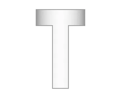 Baublebar Mini T In Silver