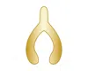 Baublebar Mini Wishbone Icon In Gold