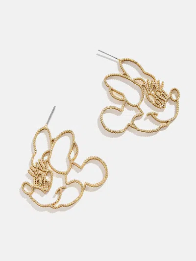 Baublebar Minnie Mouse Disney Outline Earrings In Gold