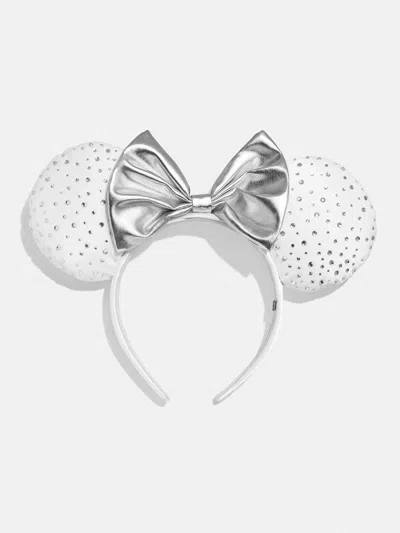 Baublebar Minnie Mouse Disney White Ears Headband In Silver