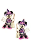 Baublebar Minnie Mouse Witch Statement Earrings In Purple